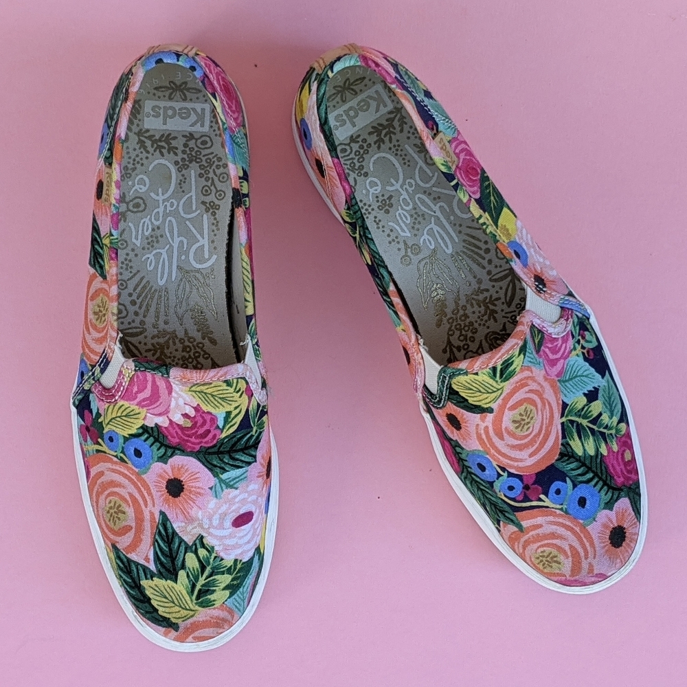 Rifle Paper Co. X Keds floral triple decker shoes